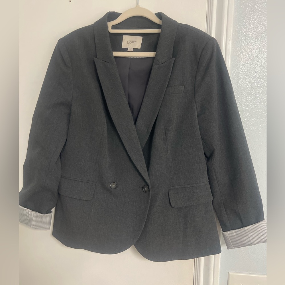 LOFT Charcoal Jacket